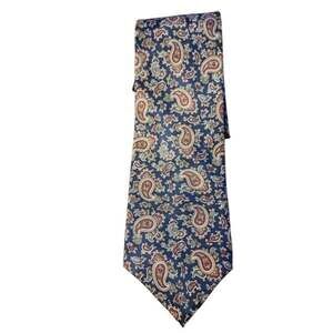 Chelsea Paisley Men's Tie in Blue and Red